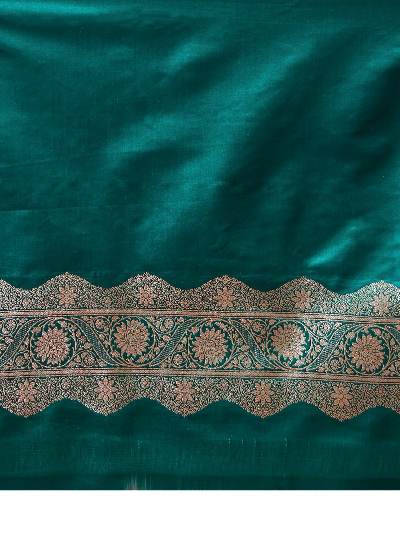 Mehr – Teal Gold Saree - ZahratSaree