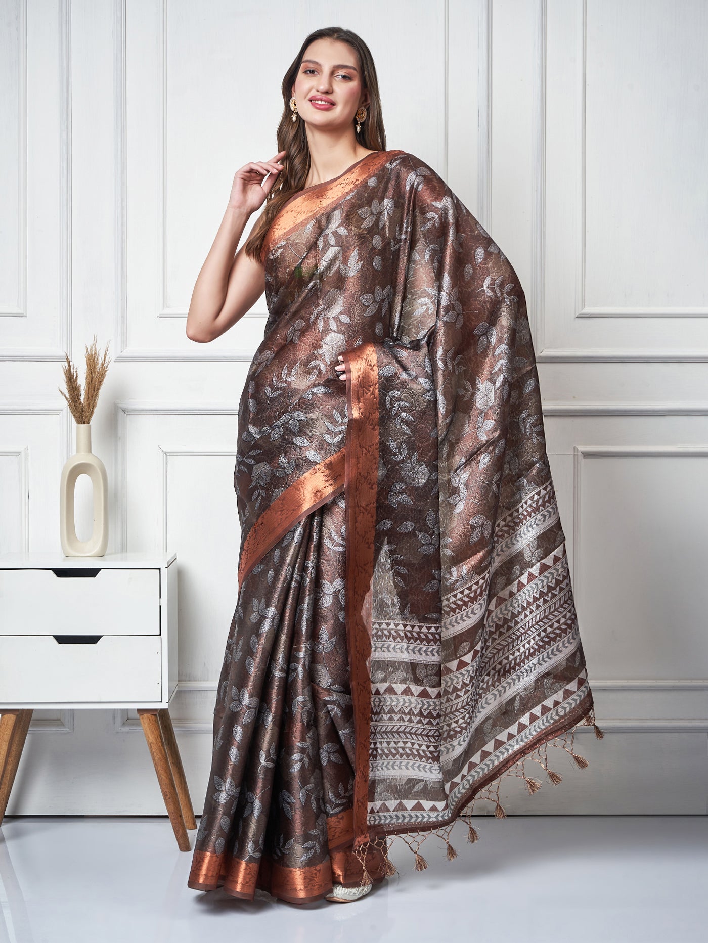 Aaranya – Woodland Printed Saree - ZahratSaree
