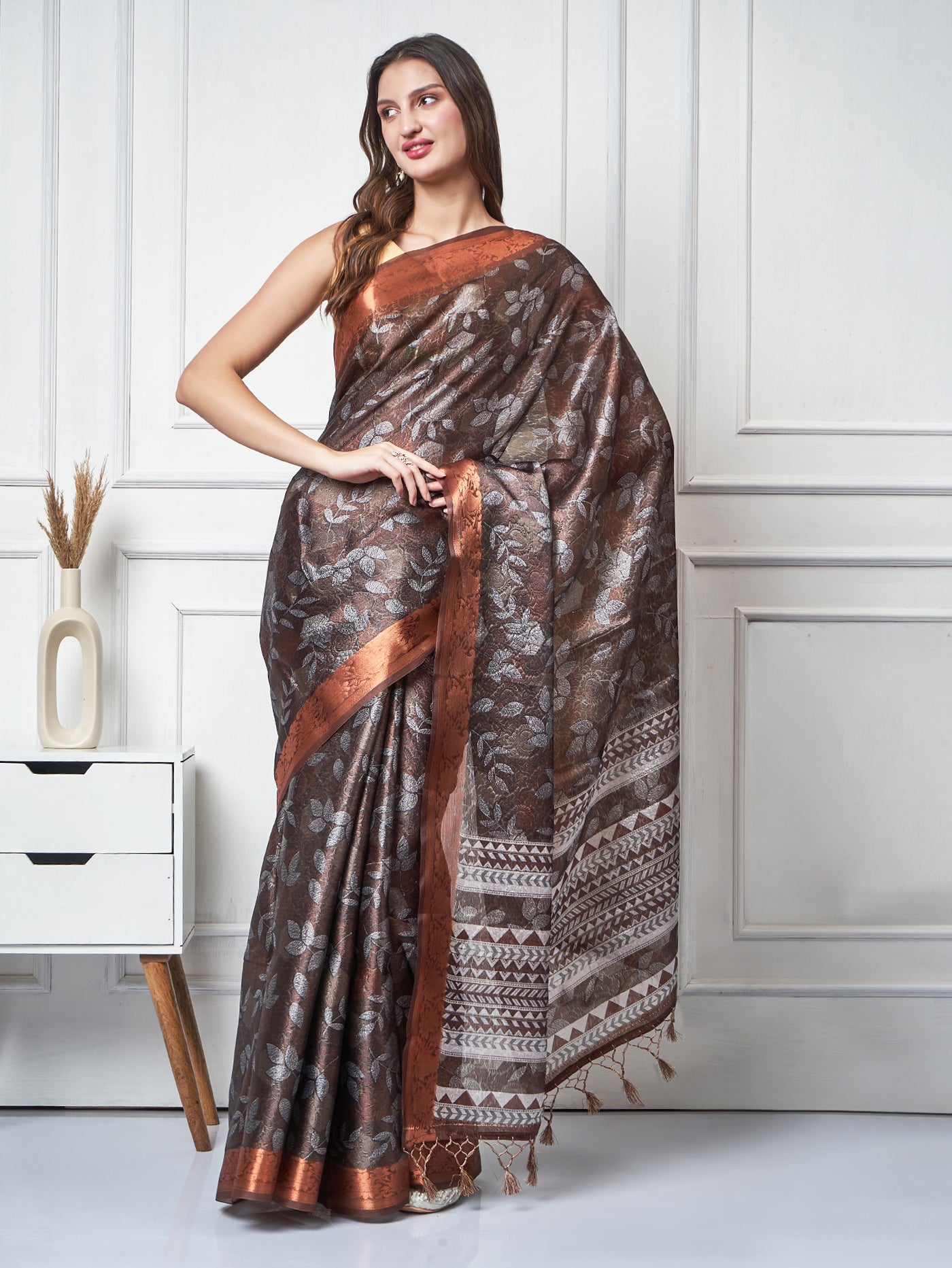 Aaranya – Woodland Printed Saree - ZahratSaree