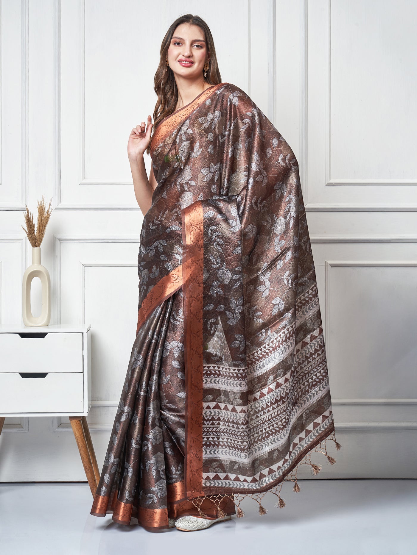 Aaranya – Woodland Printed Saree - ZahratSaree