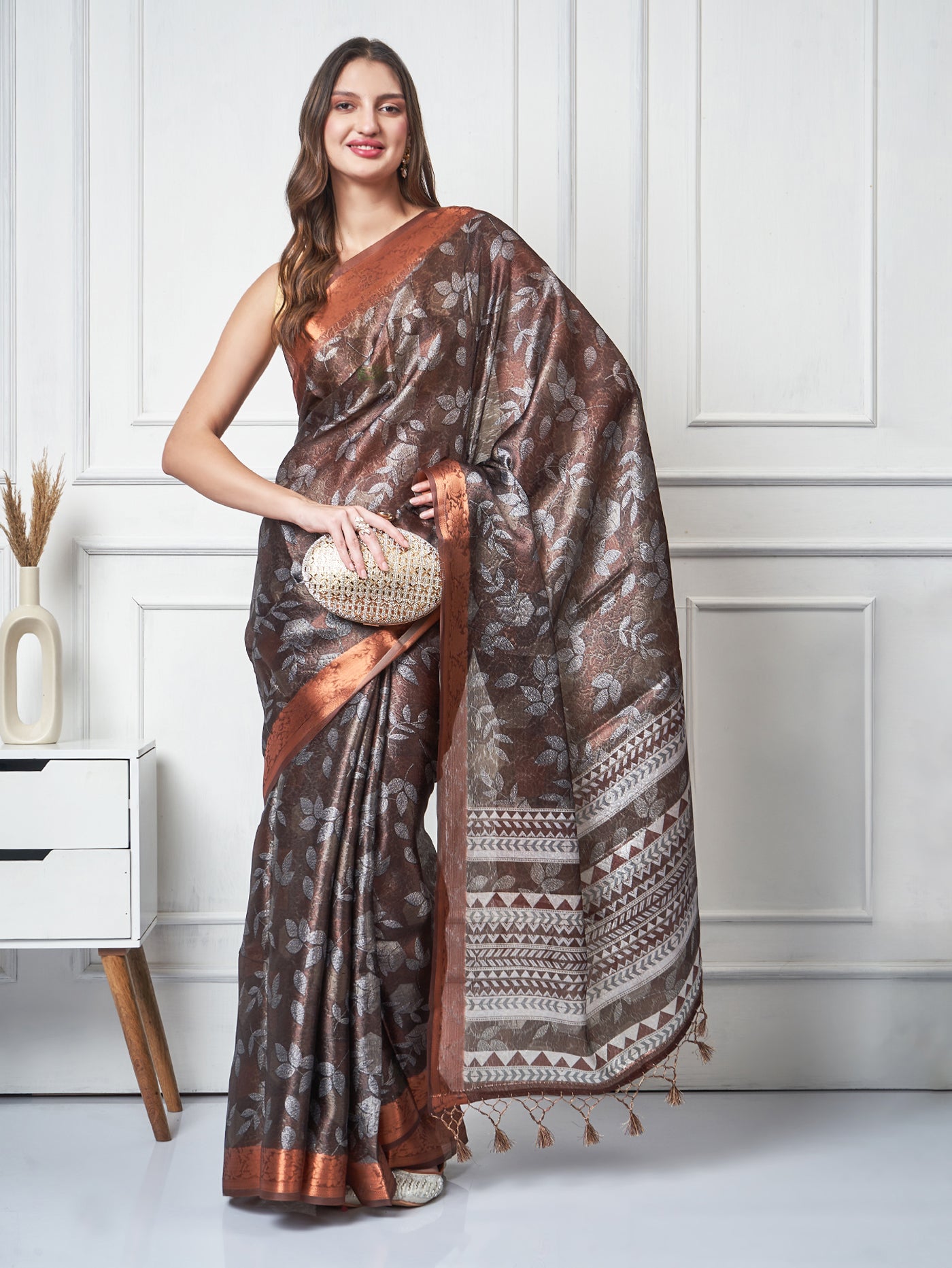 Aaranya – Woodland Printed Saree - ZahratSaree