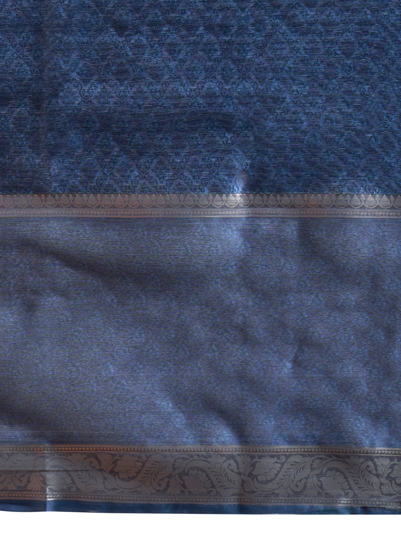 Ameera – Azure Flora Printed Saree - ZahratSaree