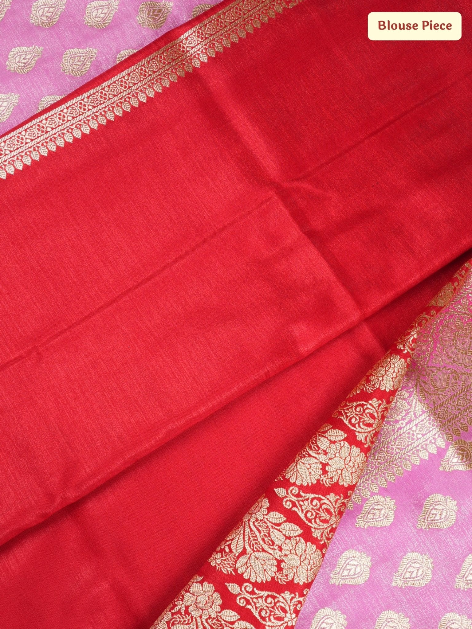 Rozaan – Thulian Pink Crimson Saree - ZahratSaree