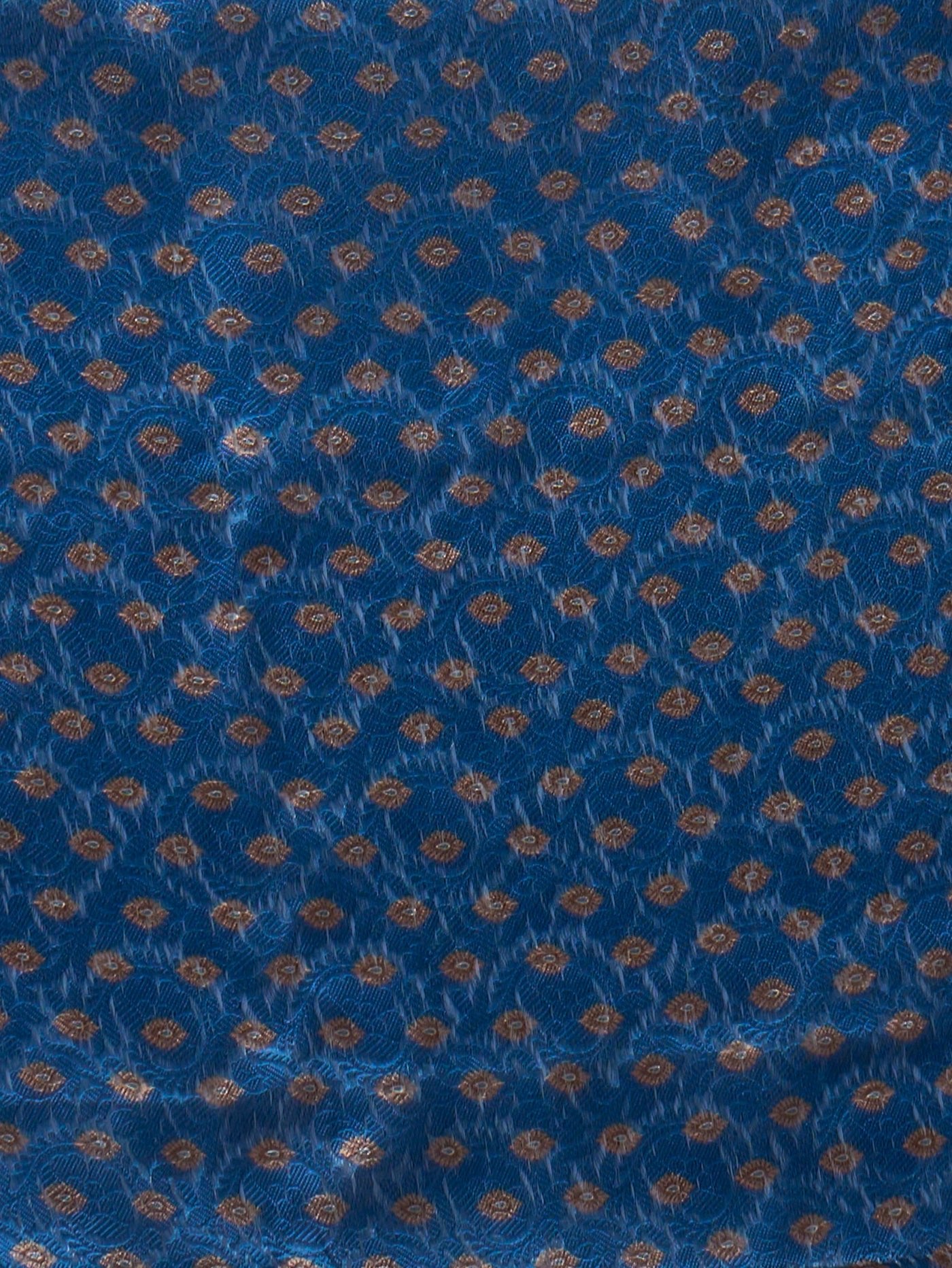 Iris Mist – Blue Digital Print Saree with White - Grey Patterns & Silver Border - ZahratSaree